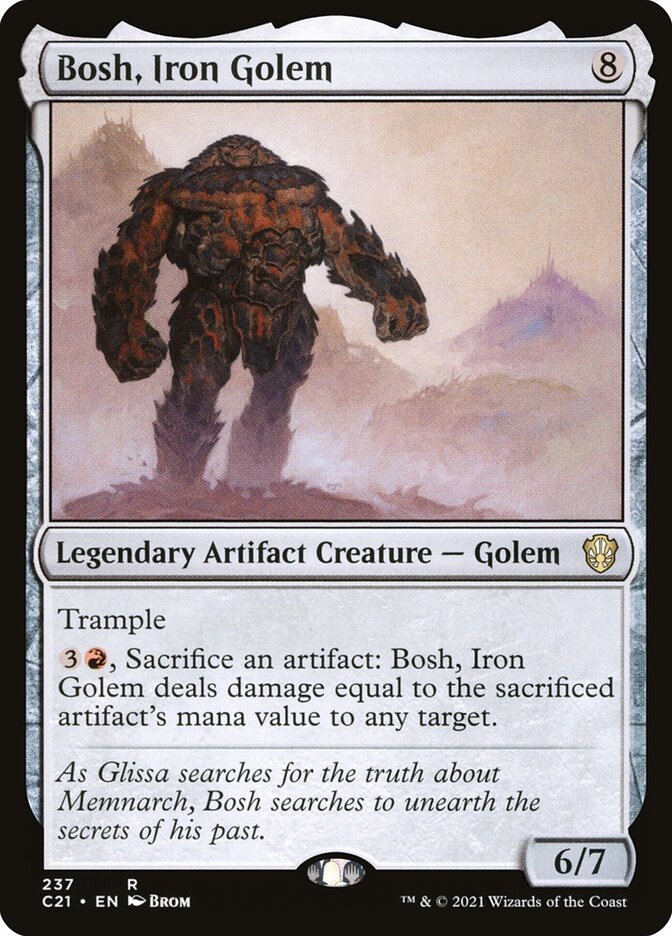 Bosh Iron Golem 237 (Commander 2021)  | Good Games Morley