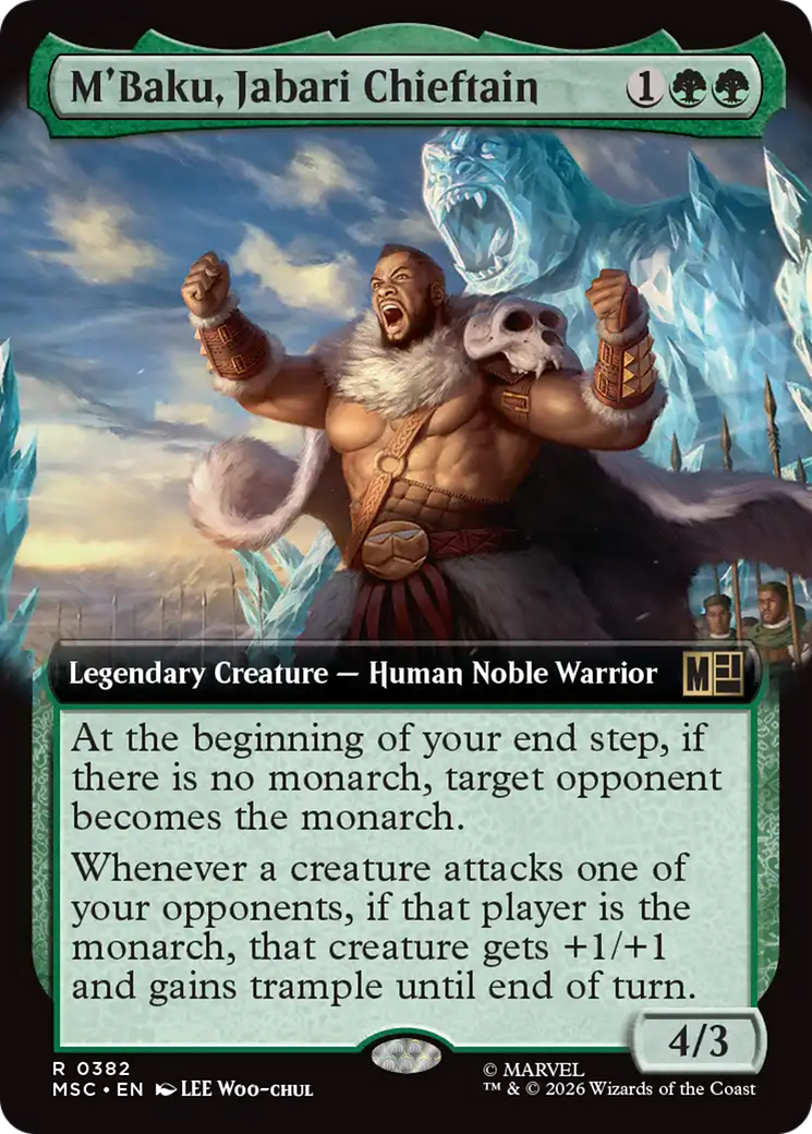 M'Baku, Jabari Chieftain (Extended Art) [Marvel Super Heroes Commander] | Good Games Morley
