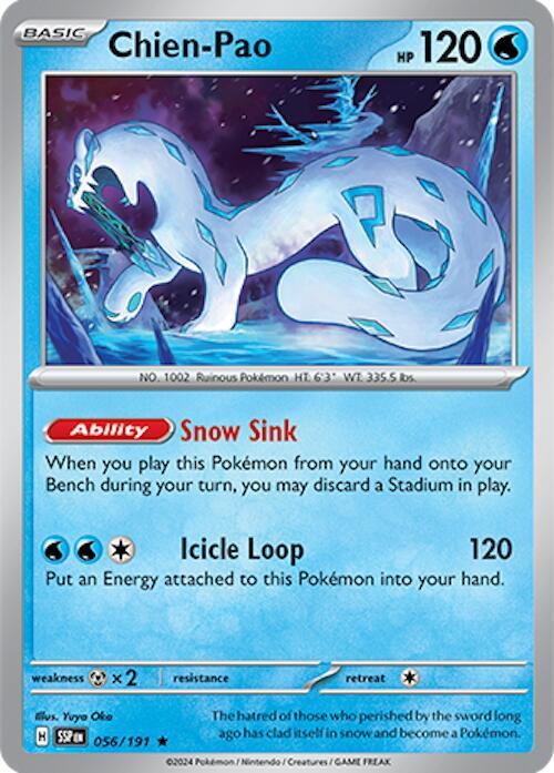 Chien-Pao 056/191 (SV08: Surging Sparks)  - Holofoil | Good Games Morley