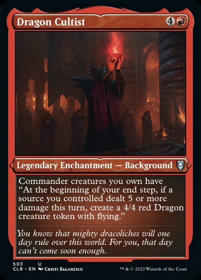 Dragon Cultist (Foil Etched) [Commander Legends: Battle for Baldur's Gate] | Good Games Morley