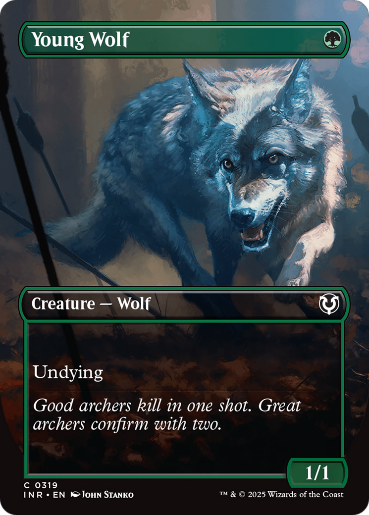 Young Wolf (Borderless) [Innistrad Remastered] | Good Games Morley