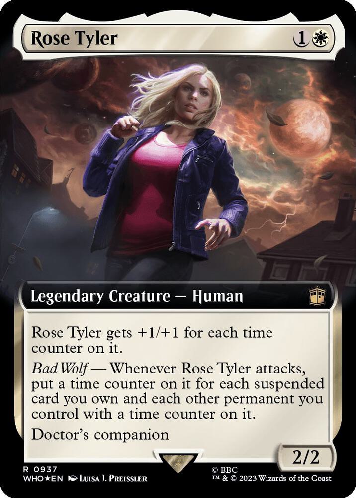 Rose Tyler 937 (Universes Beyond: Doctor Who)  - Extended Art Surge Foil | Good Games Morley