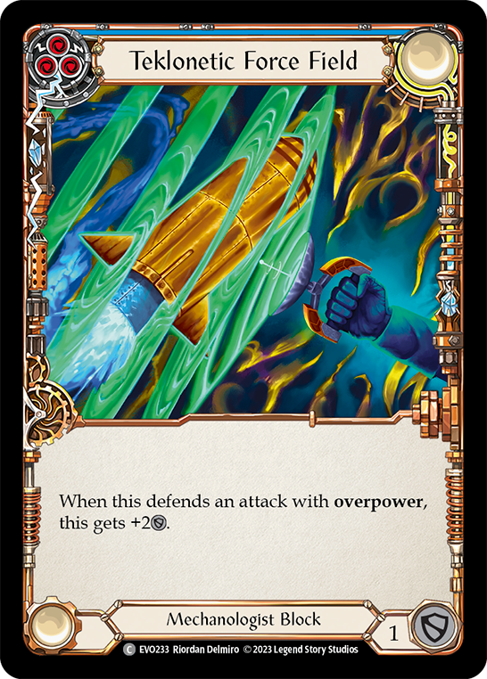 Teklonetic Force Field (Blue) [EVO233] (Bright Lights)  Rainbow Foil | Good Games Morley