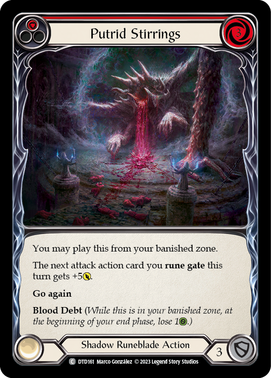 Putrid Stirrings (Red) [DTD161] (Dusk Till Dawn)  Rainbow Foil | Good Games Morley