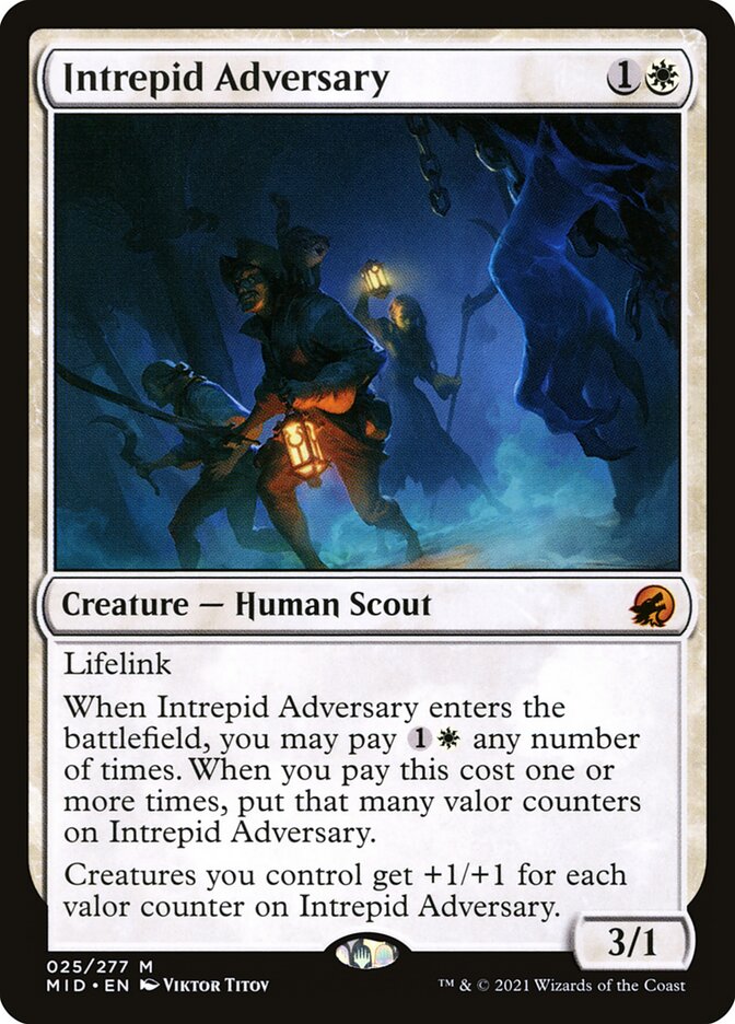 Intrepid Adversary 25/277 (Innistrad: Midnight Hunt)  | Good Games Morley