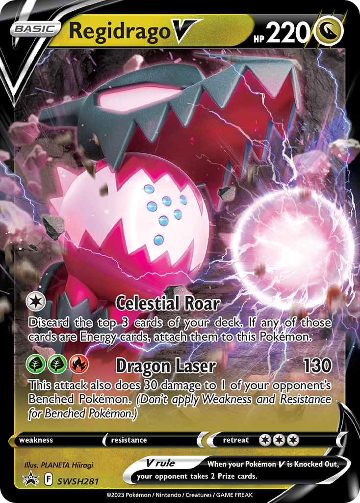 Regidrago V (SWSH281) (Jumbo Card) [Sword & Shield: Black Star Promos] | Good Games Morley