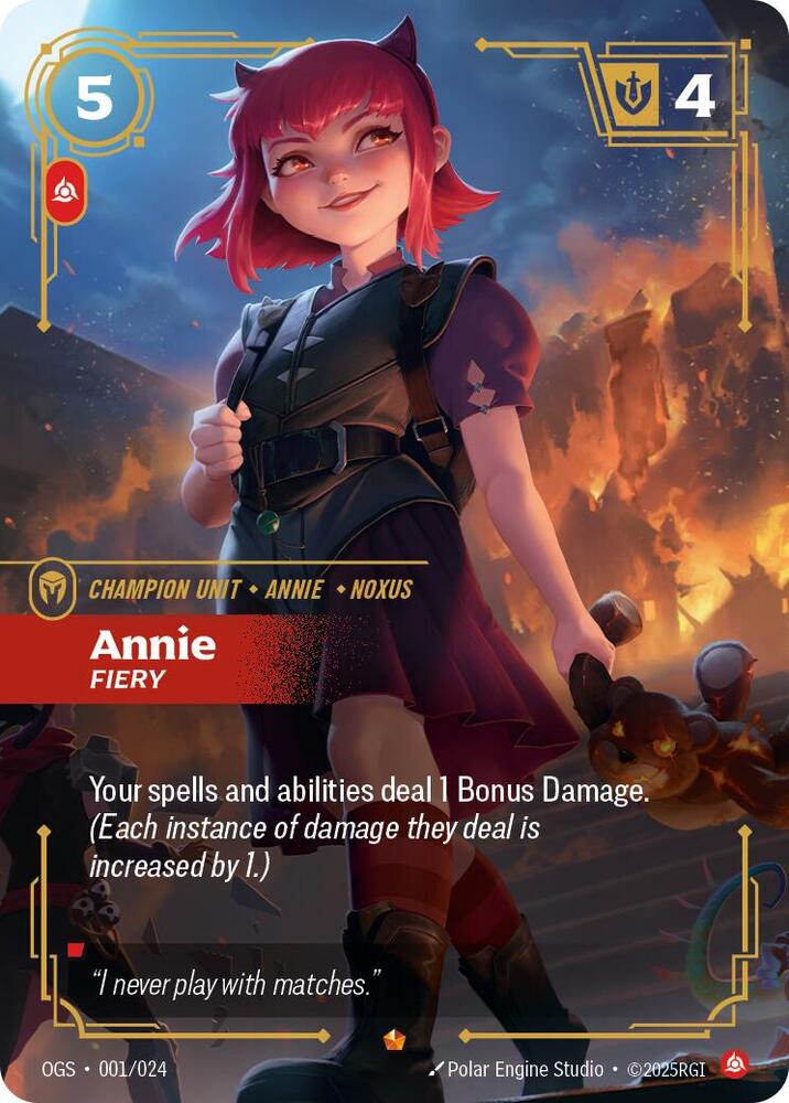 Annie - Fiery 001/024 (Origins: Proving Grounds)  | Good Games Morley