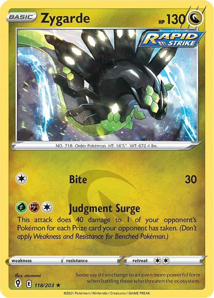 Zygarde 118/203 (SWSH07: Evolving Skies)  - Holofoil | Good Games Morley