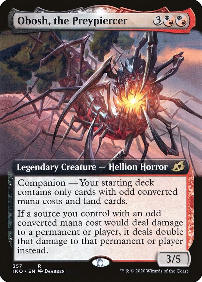 Obosh, the Preypiercer 357/274 (Ikoria: Lair of Behemoths)  - Extended Art Foil | Good Games Morley
