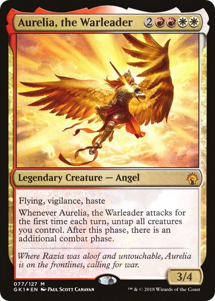 Aurelia, the Warleader 77/127 (Guilds of Ravnica: Guild Kits)  - Foil | Good Games Morley