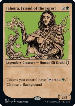 Jaheira Friend of the Forest Showcase 409 (Commander Legends: Battle for Baldur's Gate)  | Good Games Morley