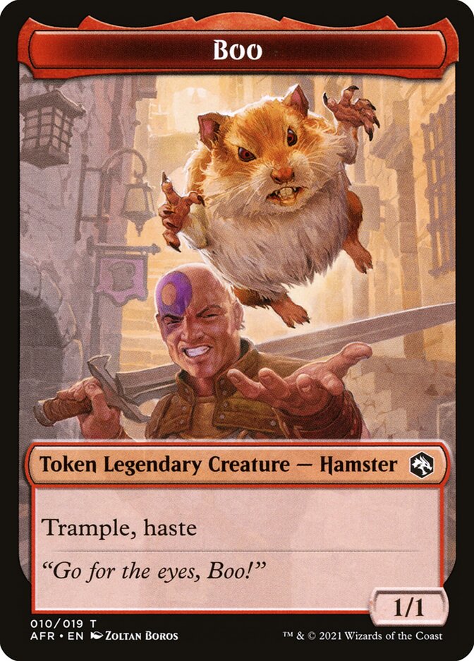 Wolf // Boo Double-Sided Token [Dungeons & Dragons: Adventures in the Forgotten Realms Tokens] | Good Games Morley