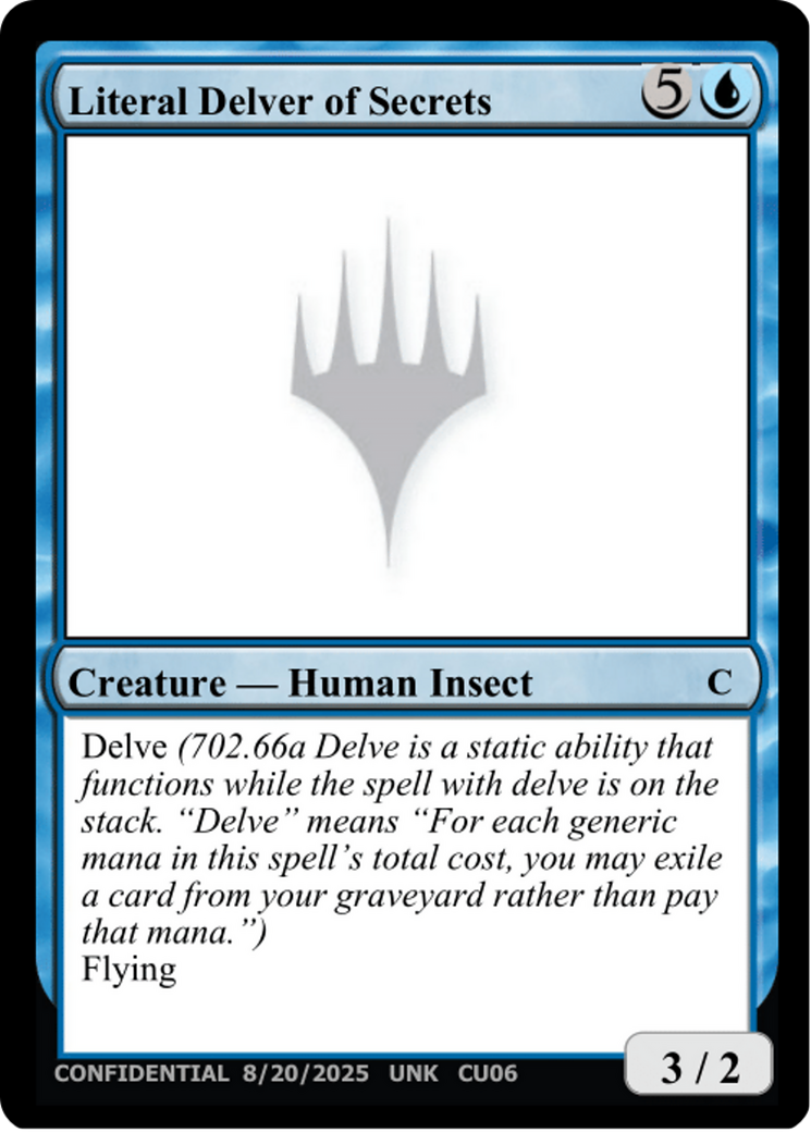 Literal Delver of Secrets [Unknown Event] | Good Games Morley