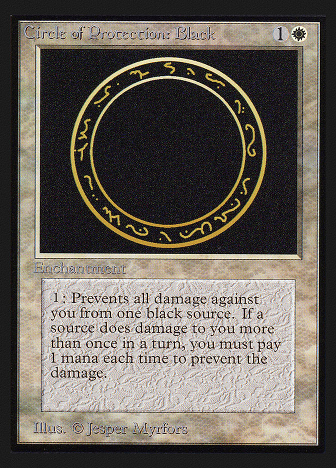 Circle of Protection: Black [International Collectors' Edition] | Good Games Morley