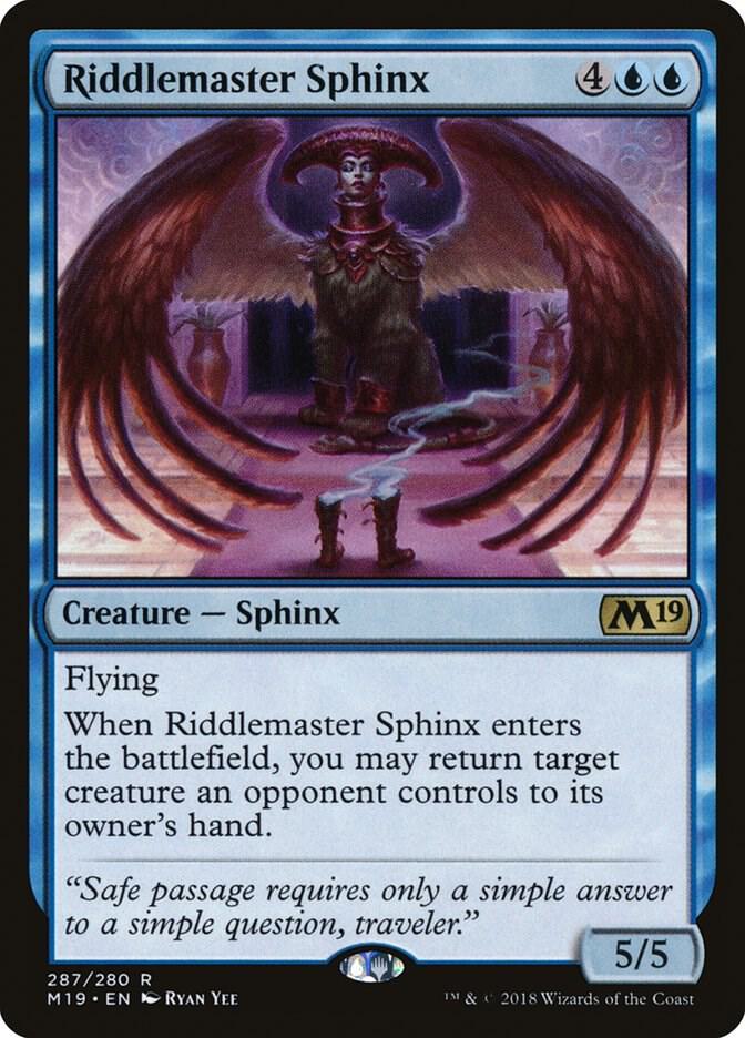 Riddlemaster Sphinx 287/280 (Core Set 2019)  | Good Games Morley