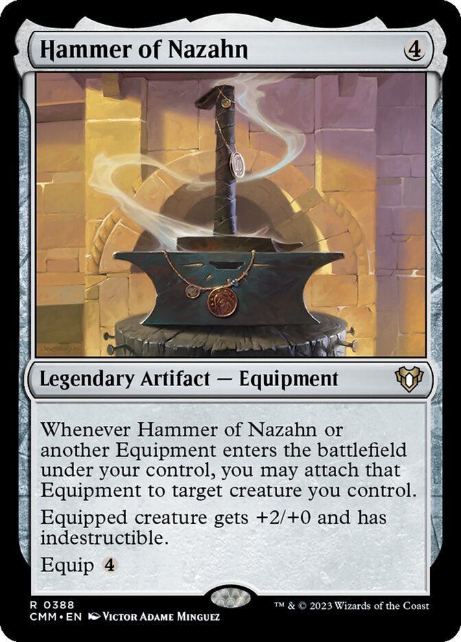 Hammer of Nazahn 388 (Commander Masters)  - Foil | Good Games Morley