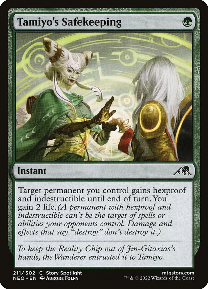 Tamiyo's Safekeeping 211 (Kamigawa: Neon Dynasty)  - Foil | Good Games Morley