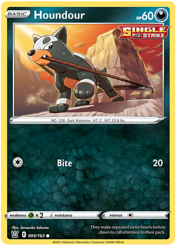 Houndour (095/163) [Sword & Shield: Battle Styles] | Good Games Morley