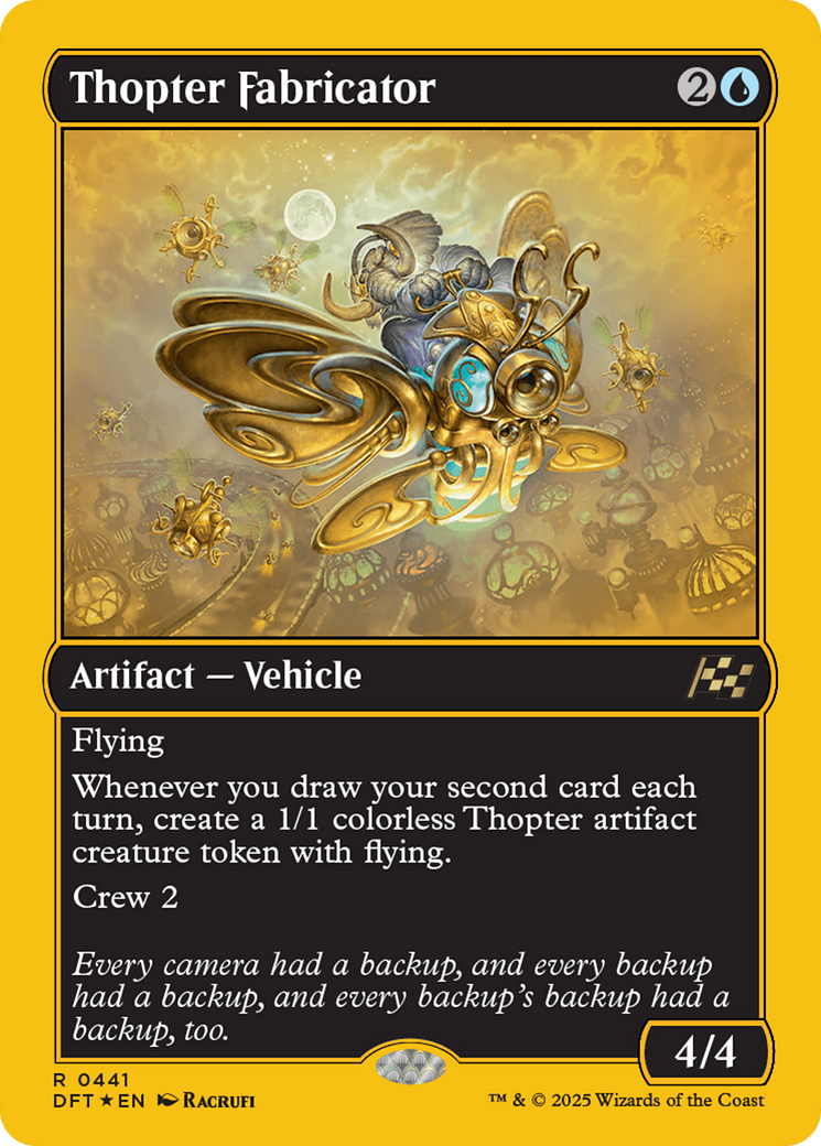 Thopter Fabricator (First-Place Foil) [Aetherdrift] | Good Games Morley