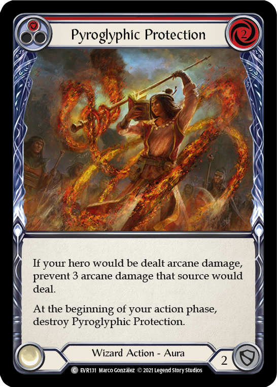 Pyroglyphic Protection (Red) [EVR131] (Everfest)  1st Edition Normal | Good Games Morley