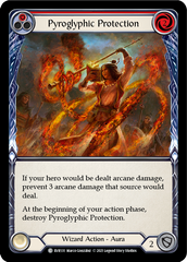 Pyroglyphic Protection (Red) [EVR131] (Everfest)  1st Edition Rainbow Foil | Good Games Morley
