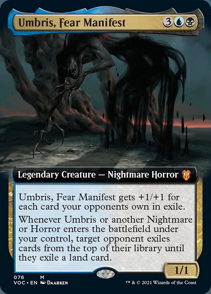 Umbris, Fear Manifest (Extended Art) [Innistrad: Crimson Vow Commander] | Good Games Morley