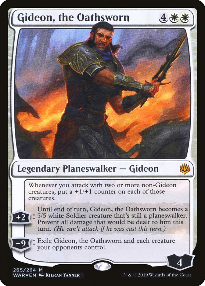 Gideon, the Oathsworn 265/264 (War of the Spark)  - Foil | Good Games Morley