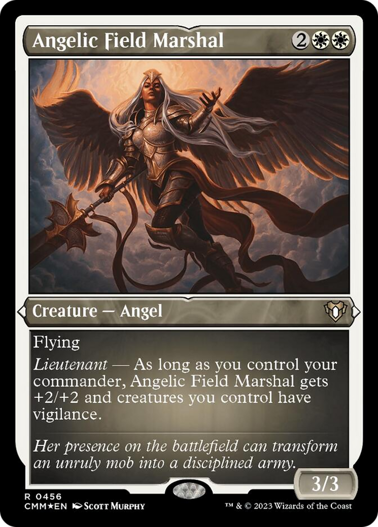 Angelic Field Marshal (Foil Etched) [Commander Masters] | Good Games Morley