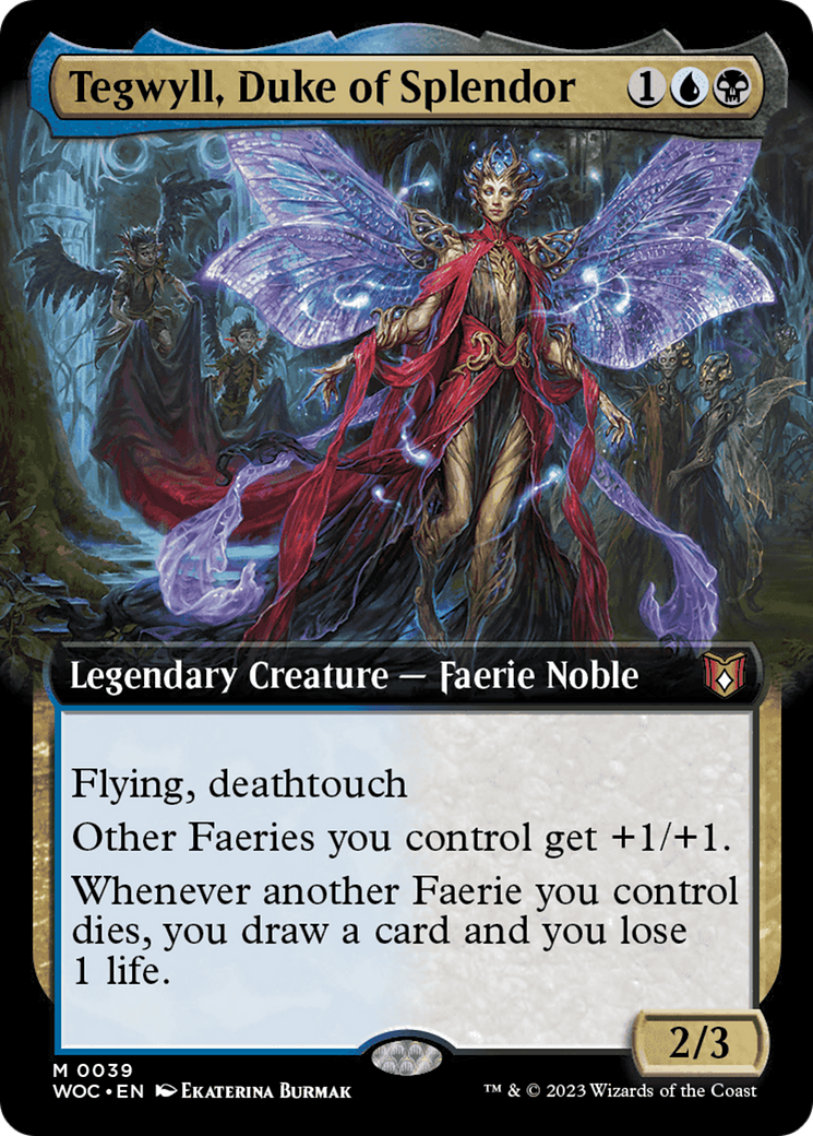 Tegwyll, Duke of Splendor (Extended Art) [Wilds of Eldraine Commander] | Good Games Morley
