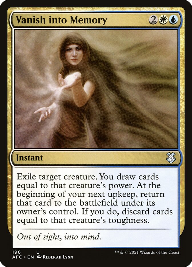 Vanish into Memory 196/62 (Commander: Adventures in the Forgotten Realms)  | Good Games Morley
