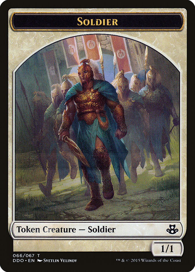 Soldier Token [Duel Decks: Elspeth vs. Kiora] | Good Games Morley