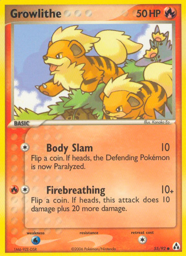 Growlithe (55/92) [EX: Legend Maker] | Good Games Morley