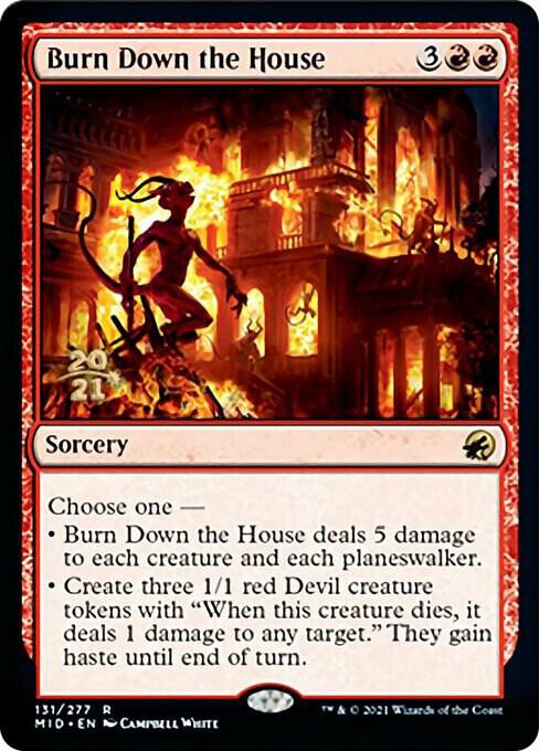 Burn Down the House 131s/171 (Prerelease Cards)  - Foil | Good Games Morley