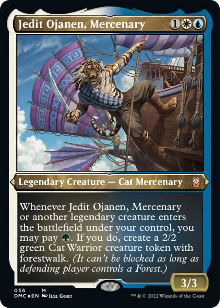 Jedit Ojanen Mercenary Foil Etched 56 (Commander: Dominaria United)  - Foil | Good Games Morley