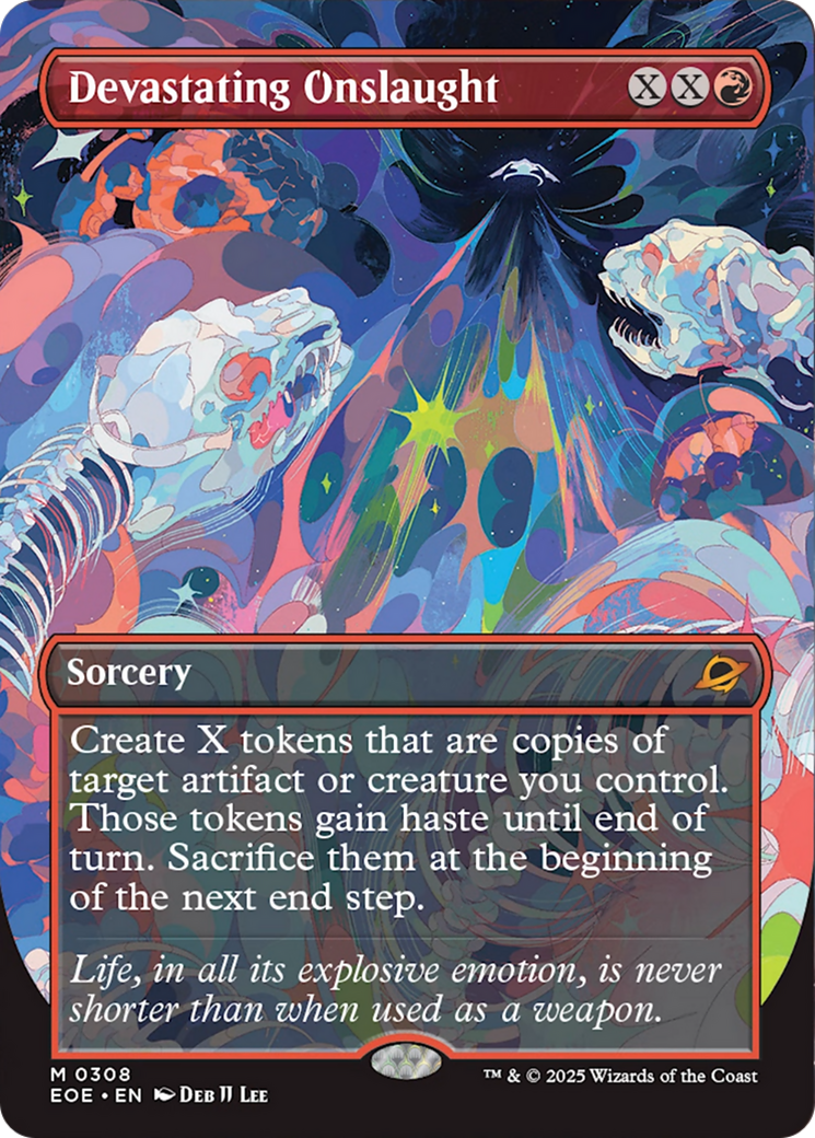 Devastating Onslaught (Borderless) [Edge of Eternities] | Good Games Morley