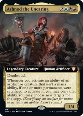 Ashnod the Uncaring Extended Art 47/40 (Commander: The Brothers' War)  - Foil | Good Games Morley