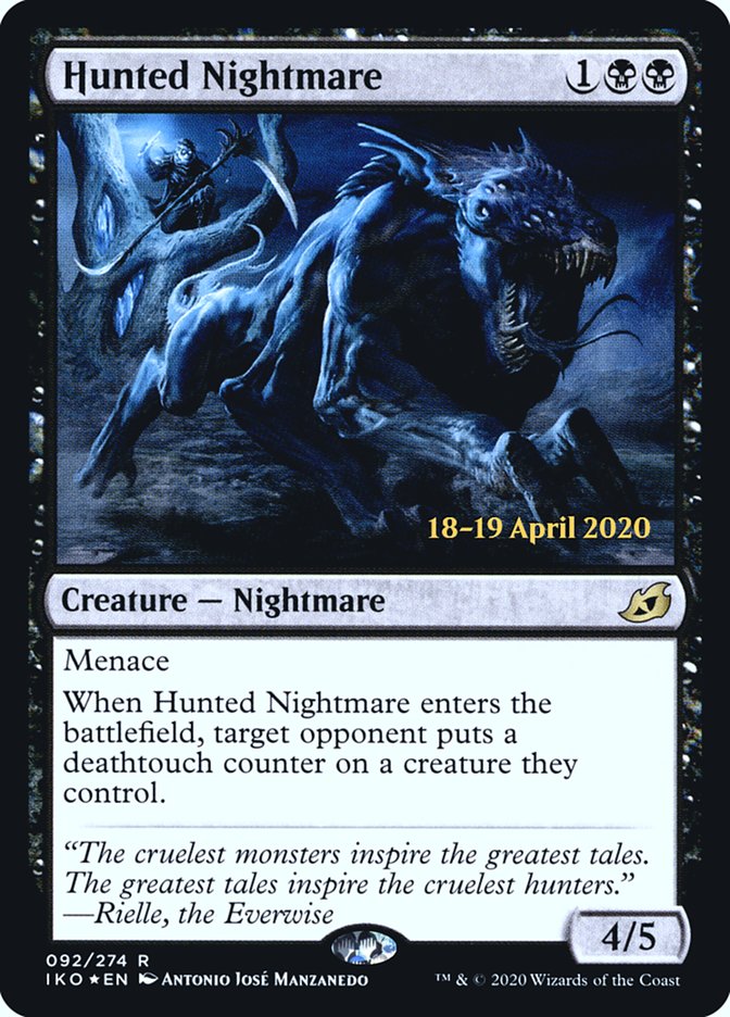 Hunted Nightmare [Ikoria: Lair of Behemoths Prerelease Promos] | Good Games Morley