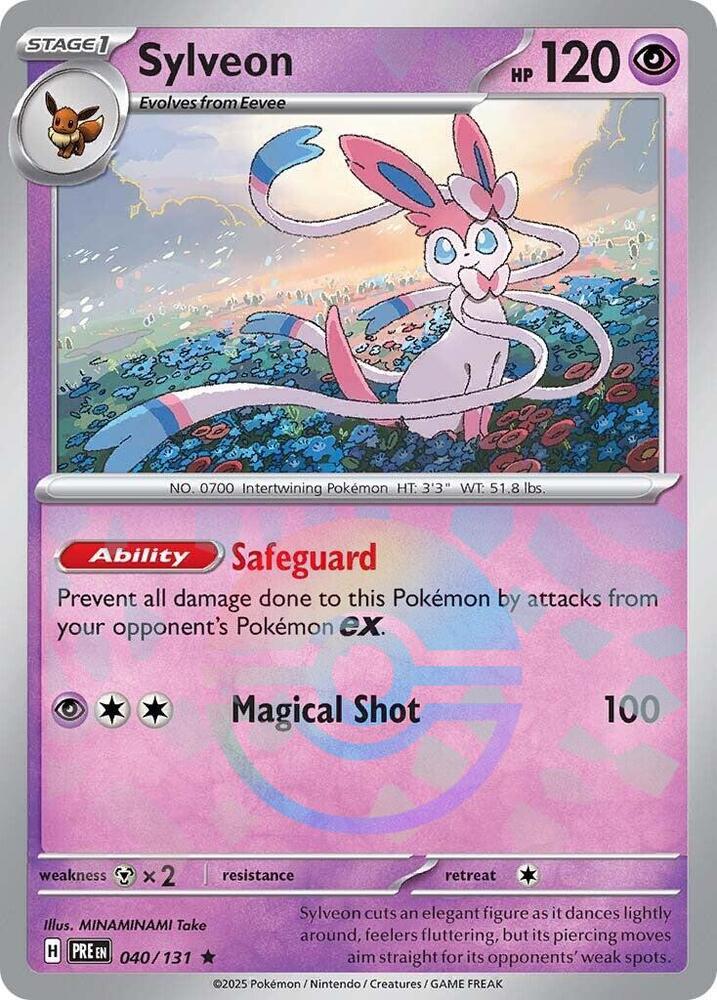 Sylveon (040/131) (Poke Ball Pattern) [Scarlet & Violet: Prismatic Evolutions] | Good Games Morley