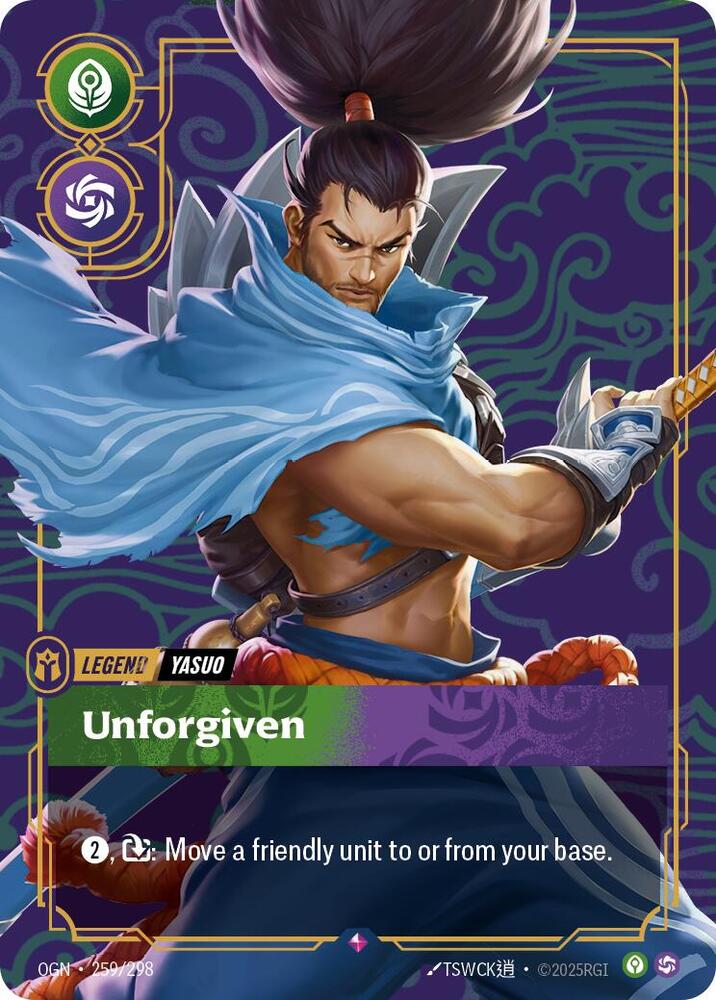 Yasuo - Unforgiven 259/298 (Origins)  - Foil | Good Games Morley