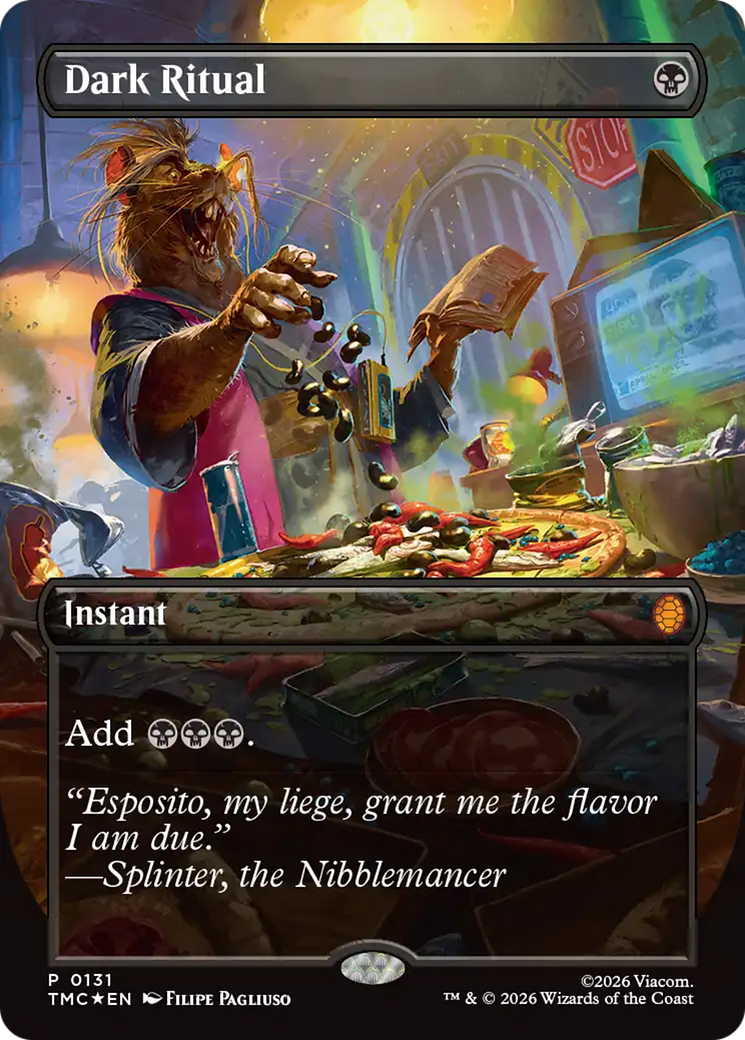 Dark Ritual (Borderless) [Teenage Mutant Ninja Turtles Commander] | Good Games Morley