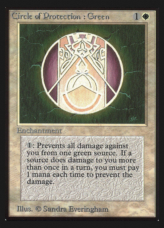 Circle of Protection: Green [International Collectors' Edition] | Good Games Morley