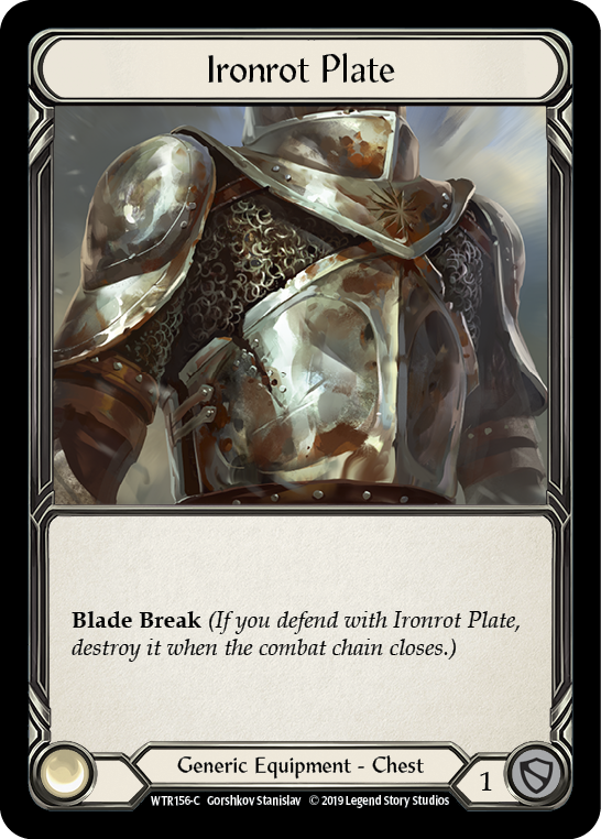 Ironrot Plate [WTR156-C] (Welcome to Rathe)  Alpha Print Cold Foil | Good Games Morley