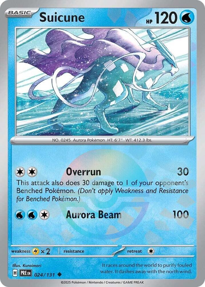 Suicune (024/131) (Poke Ball Pattern) [Scarlet & Violet: Prismatic Evolutions] | Good Games Morley