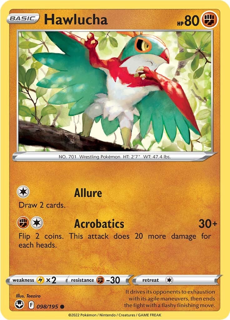 Hawlucha (098/195) [Sword & Shield: Silver Tempest] | Good Games Morley