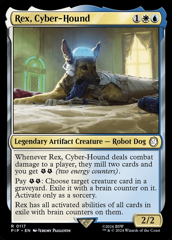 Rex, Cyber-Hound 117/326 (Universes Beyond: Fallout)  | Good Games Morley