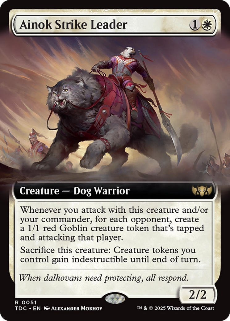 Ainok Strike Leader (Extended Art) [Tarkir: Dragonstorm Commander] | Good Games Morley
