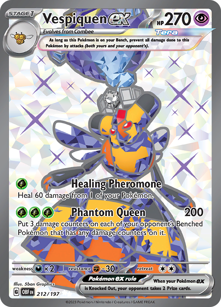 Vespiquen ex (212/197) [Scarlet & Violet: Obsidian Flames] | Good Games Morley