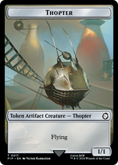 Junk // Thopter Double-Sided Token [Fallout Tokens] | Good Games Morley