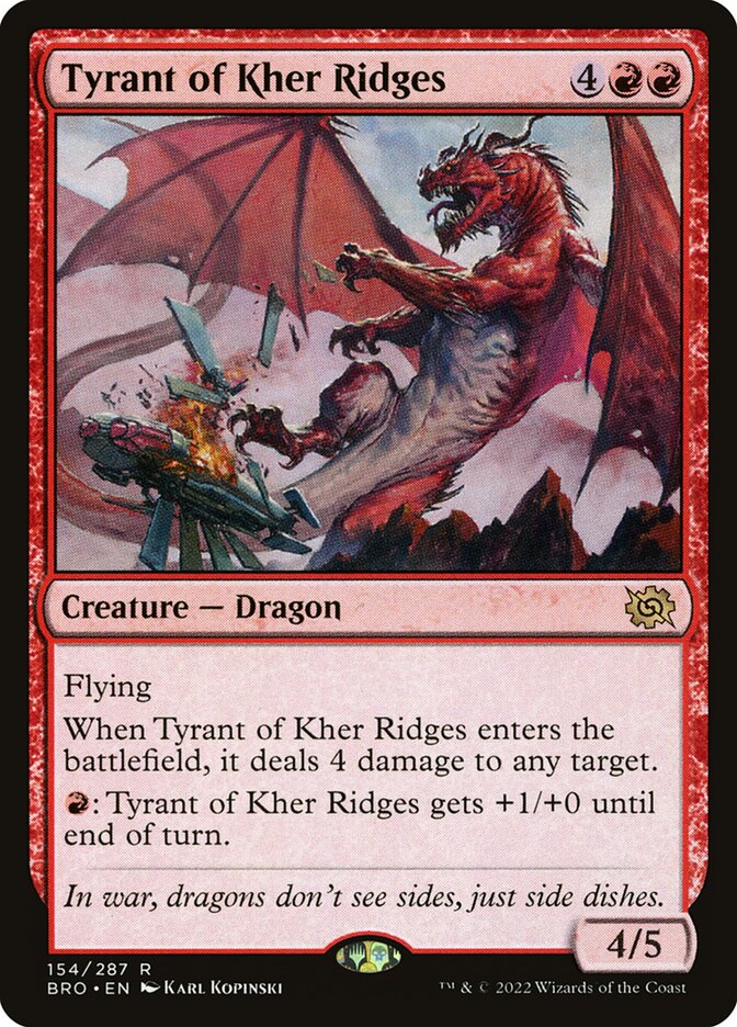 Tyrant of Kher Ridges 154/287 (The Brothers' War)  - Foil | Good Games Morley
