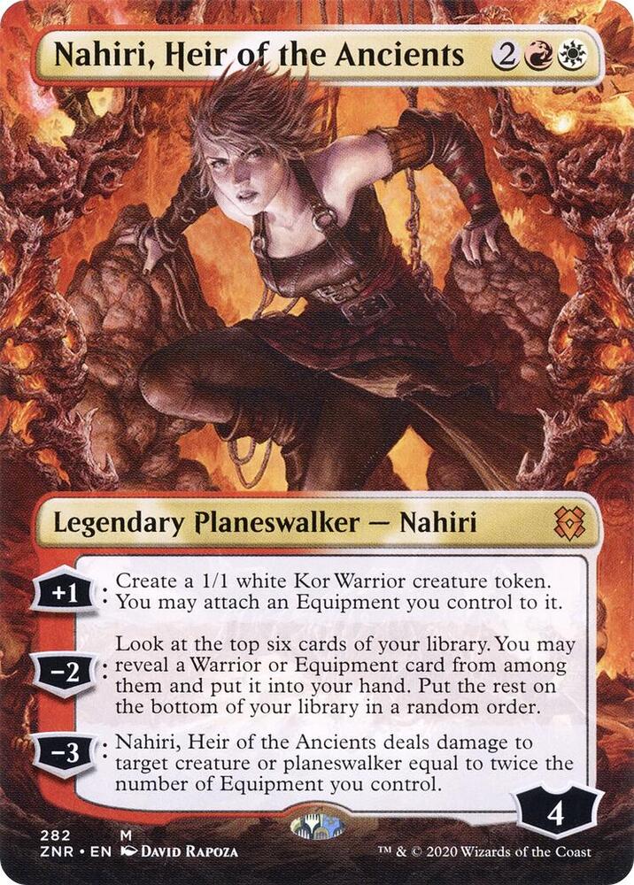 Nahiri, Heir of the Ancients 282/280 (Zendikar Rising)  - Borderless Foil | Good Games Morley